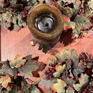 Artificial candle ring greenery -set of 4